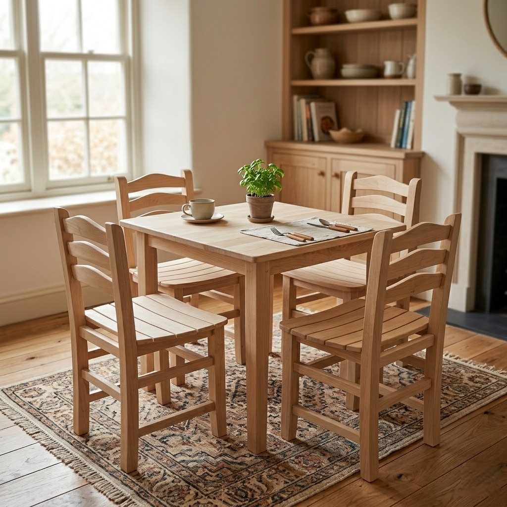 Küçük Üç Arkalıklı Ahşap Takım